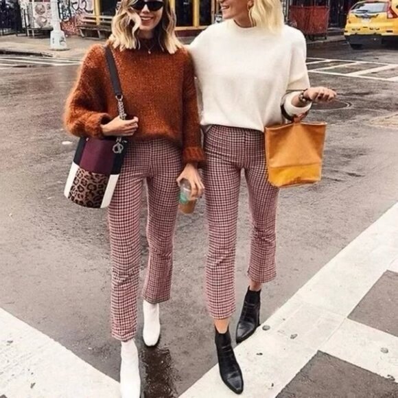 Free People Rudy Flared Houndstooth Trouser - Picture 4 of 6